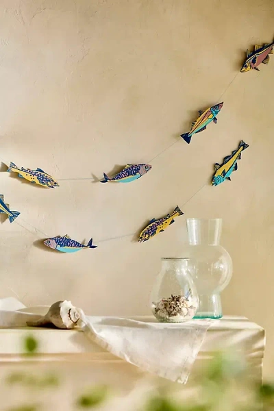Terrain Paper Fish Garland In Transparent