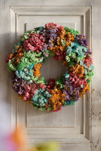 Terrain Pastel Statice Dried Wreath