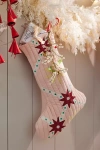 Terrain Patchwork Quilt Cotton Stocking In Pink