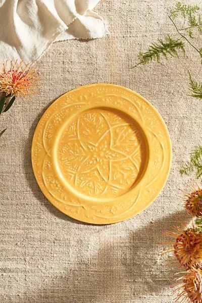 Terrain Patterned Enamel Charger
