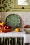 Terrain Patterned Enamel Round Tray