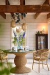 Terrain Pedestal All Weather Wicker Dining Table