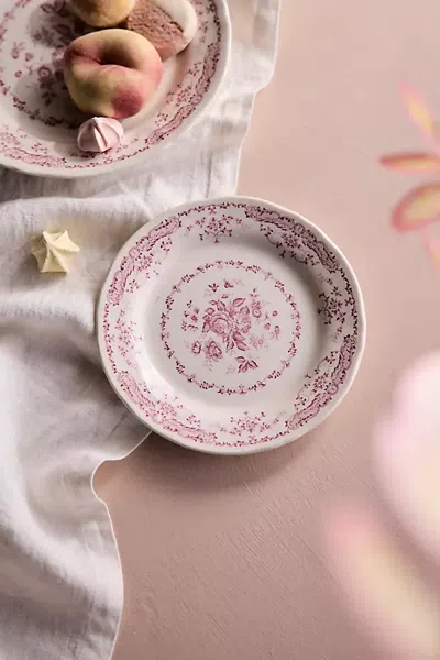 Terrain Pink Floral Side Plate In Multicolor