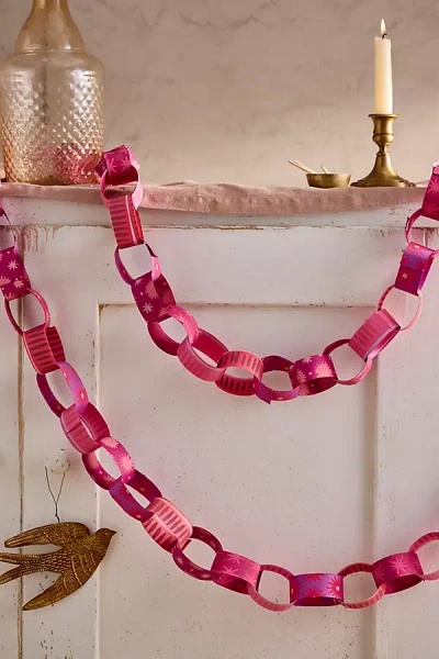 Terrain Pink + Red Paper Chain Kit In Multi