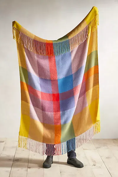 Terrain Plaid Alpaca Throw In Multicolor