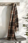 Terrain Plaid Blanket Scarf, Rose In Pink