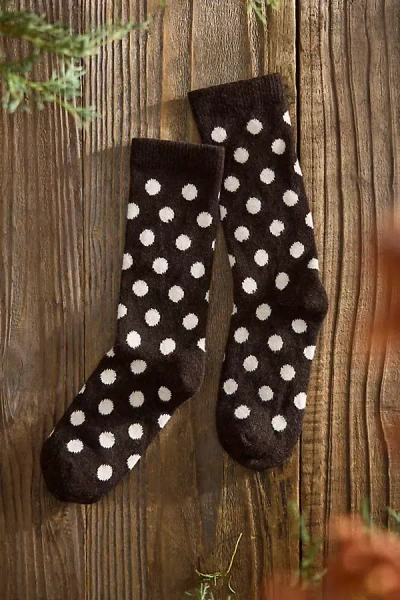Terrain Polka Dot Cozy Crew Socks In Multi