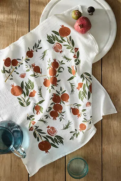 Terrain Pomegranates Dish Towel In Multi