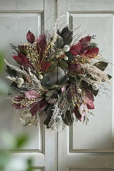 Terrain Preserved Crimson + Cedar Wreath