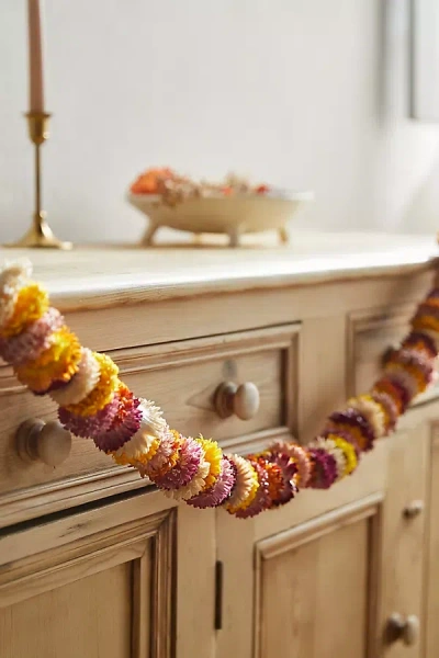 Terrain Preserved Helichrysum Garland In Multi