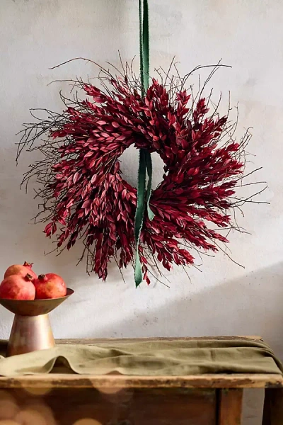 Terrain Preserved Red Myrtle Wreath