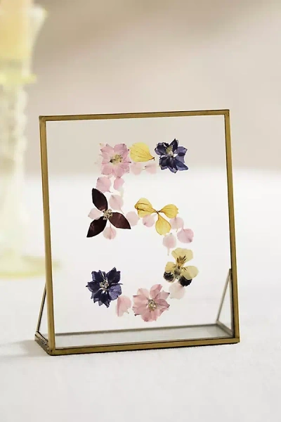 Terrain Pressed Floral Table Number