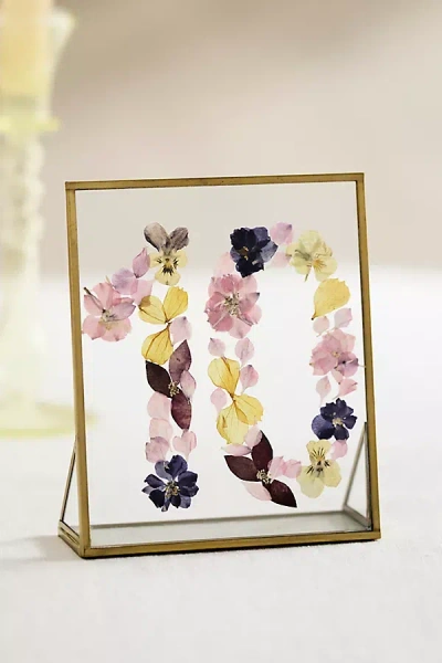 Terrain Pressed Floral Table Number