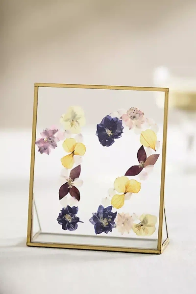 Terrain Pressed Floral Table Number
