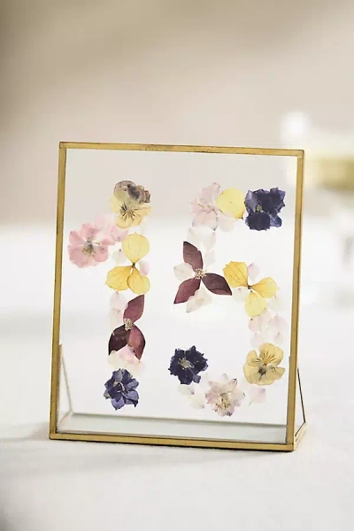 Terrain Pressed Floral Table Number