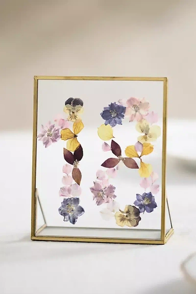 Terrain Pressed Floral Table Number