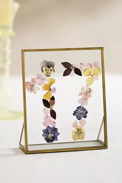 Terrain Pressed Floral Table Number