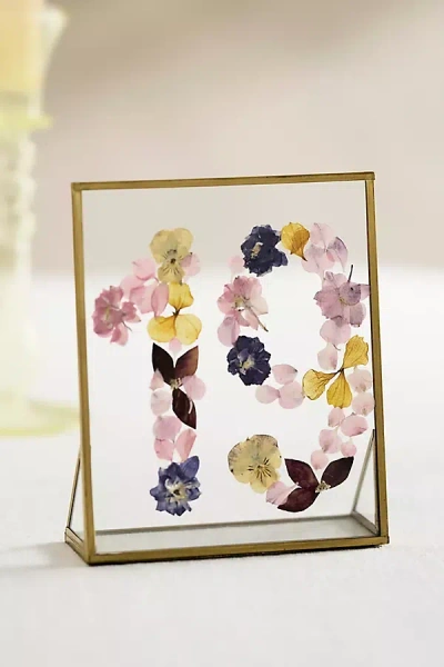 Terrain Pressed Floral Table Number