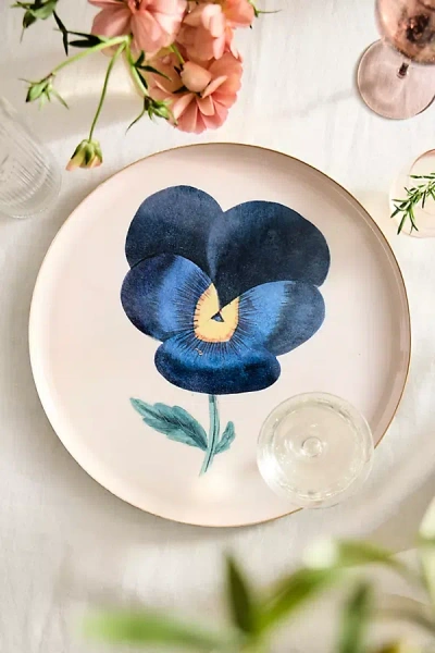 Terrain Printed Archival Tray, Round In Multi