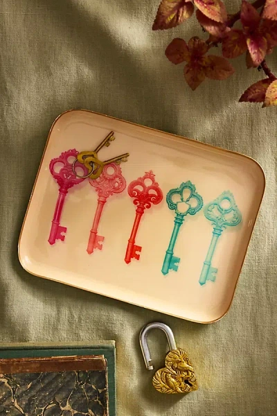 Terrain Printed Archival Tray, Small In Multi