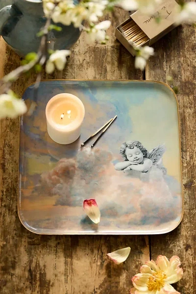 Terrain Printed Archival Tray, Square In Multi