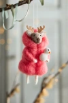 Terrain Puffer Reindeer Felt Critter Ornament