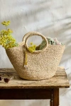 Terrain Raffia Basket Bag In Sand