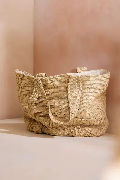Terrain Raffia Traveler Bag In Multi