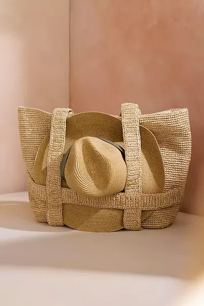 Terrain Raffia Traveler Bag In Multicolor