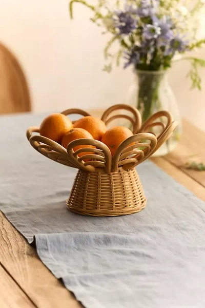 Terrain Rattan Fluted Bowl