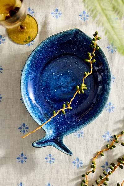 Terrain Reactive Glaze Fish Serving Platter