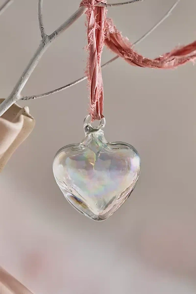 Terrain Recycled Glass Heart In Transparent