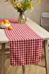Terrain Red Gingham Linen Runner