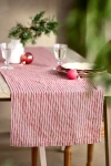 Terrain Red Stripe Linen Runner
