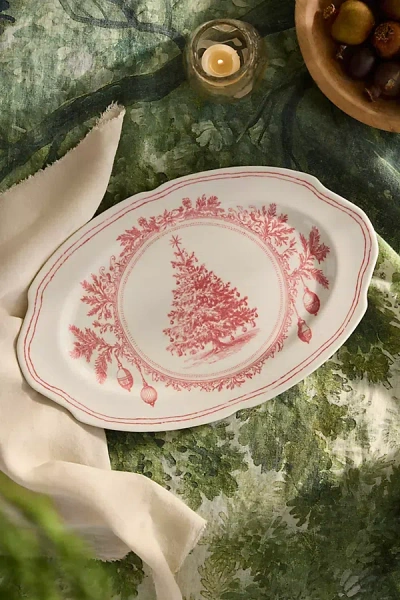 Terrain Red Tannenbaum Stoneware Serving Platter