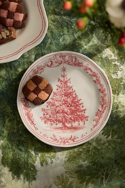 Terrain Red Tannenbaum Stoneware Side Plate
