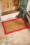 Terrain Red Whipstitch Coir Doormat In Red