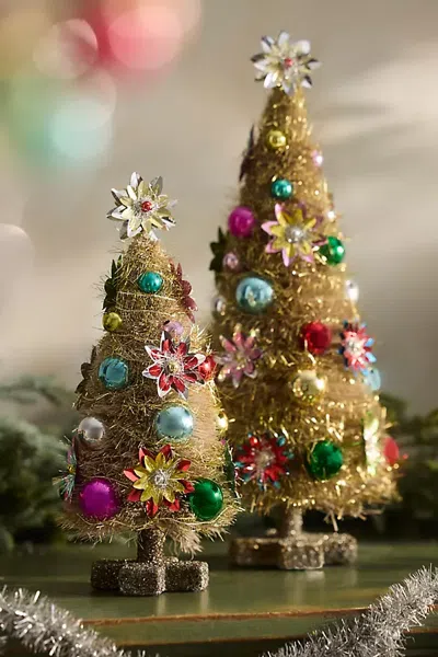 Terrain Reflector Tinsel Tree In Multi