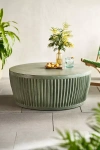 Terrain Ridge Concrete Coffee Table In Green