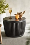 Terrain Ridge Concrete Side Table In Black