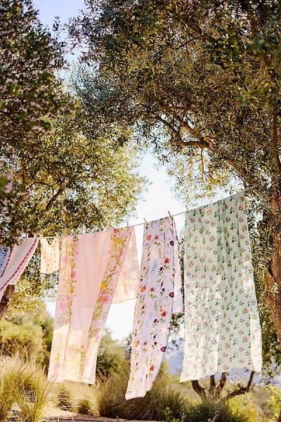 Terrain Riso Floral Linen Tablecloth