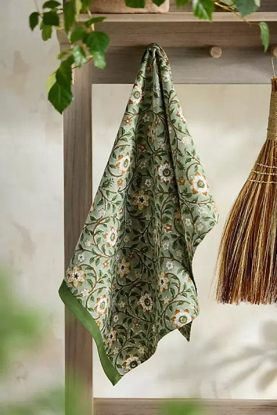 Terrain Roja Cotton Dish Towel In Green