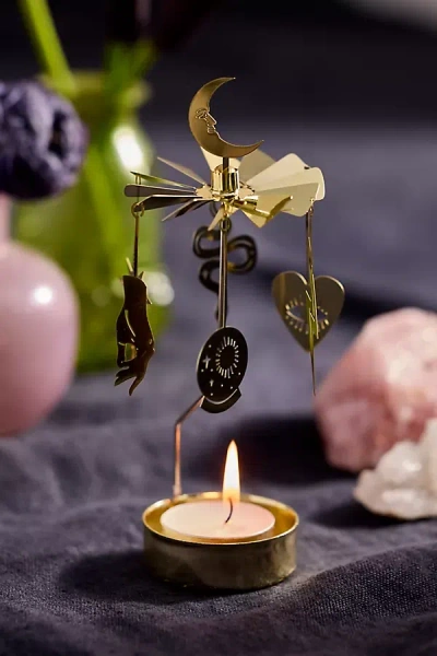 Terrain Rotary Candle, Mystical In Gold