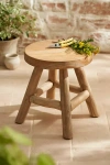Terrain Round Teak Root Stool, Natural
