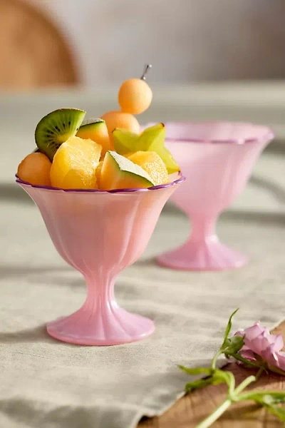 Terrain Ruffle Rim Dessert Coupes, Set Of 2