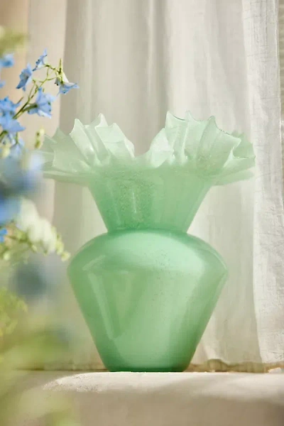 Terrain Ruffled Glass Vase