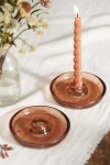 Terrain Saucer Taper Holders, Set Of 2 In Orange