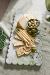 Terrain Scalloped Green Marble Serving Board
