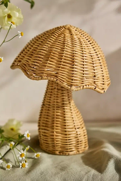 Terrain Scalloped Wicker Mushroom