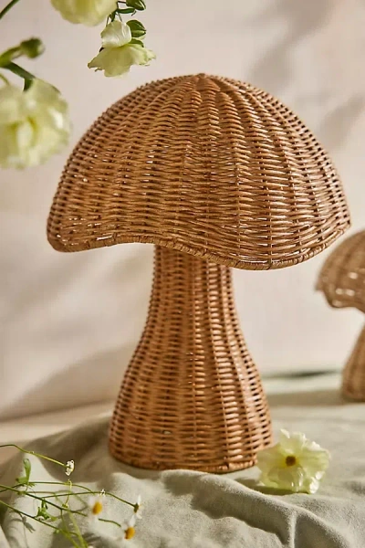 Terrain Scalloped Wicker Mushroom